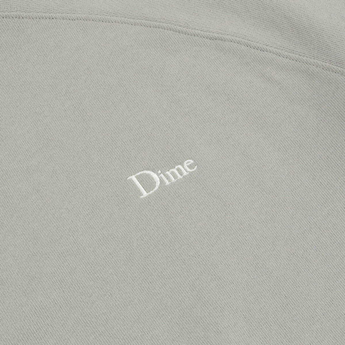 Dime Classic Small Logo Zip Hoodie Iron