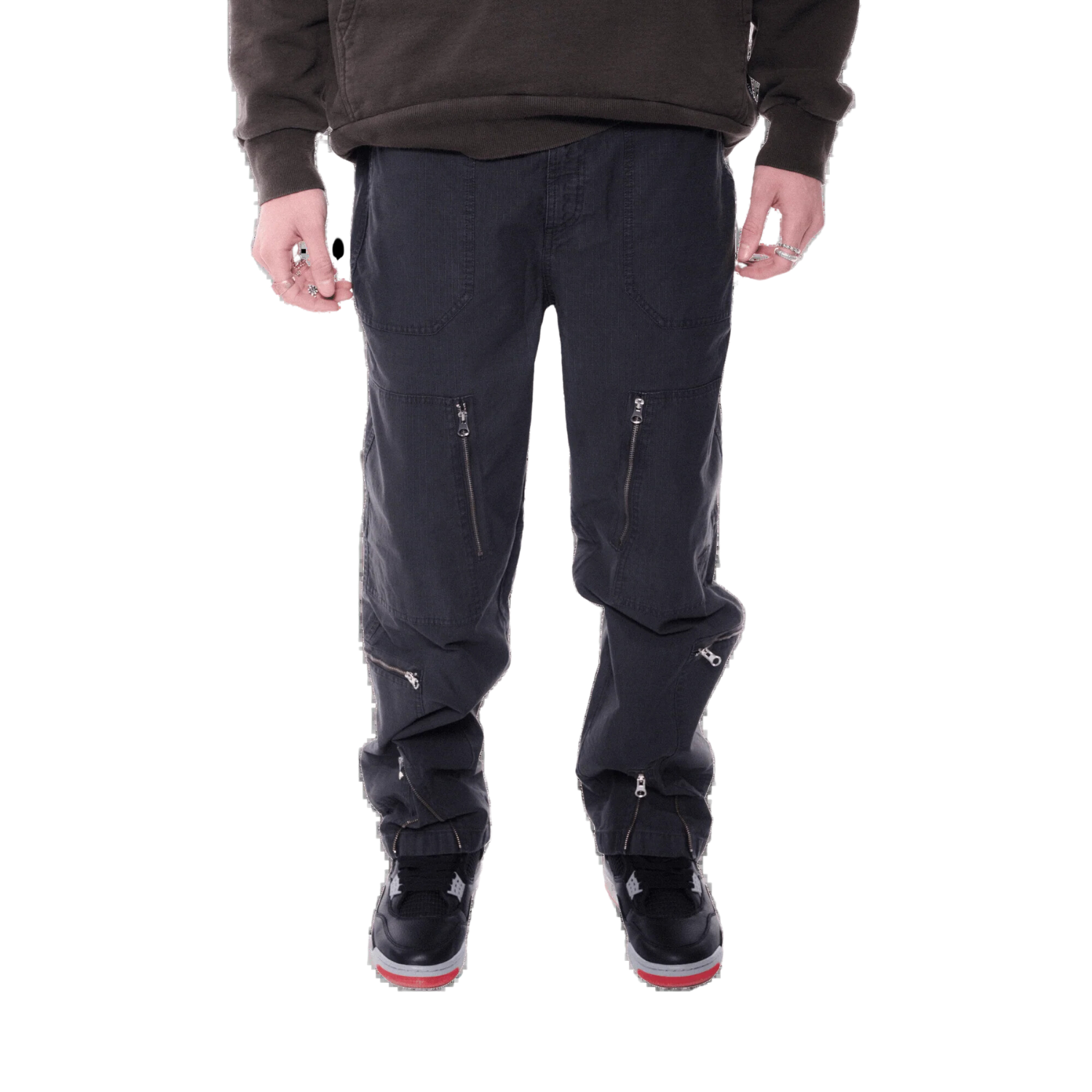 FLIGHT PANT RIPSTOP PIG. DYED - BLACK I STUSSY - Momentum Clothing FLIGHT PANT RIPSTOP PIG. DYED - BLACK I STUSSY - Momentum Clothing