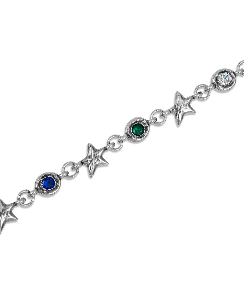 Twojeys Multicolor Squadra Bracelet Silver