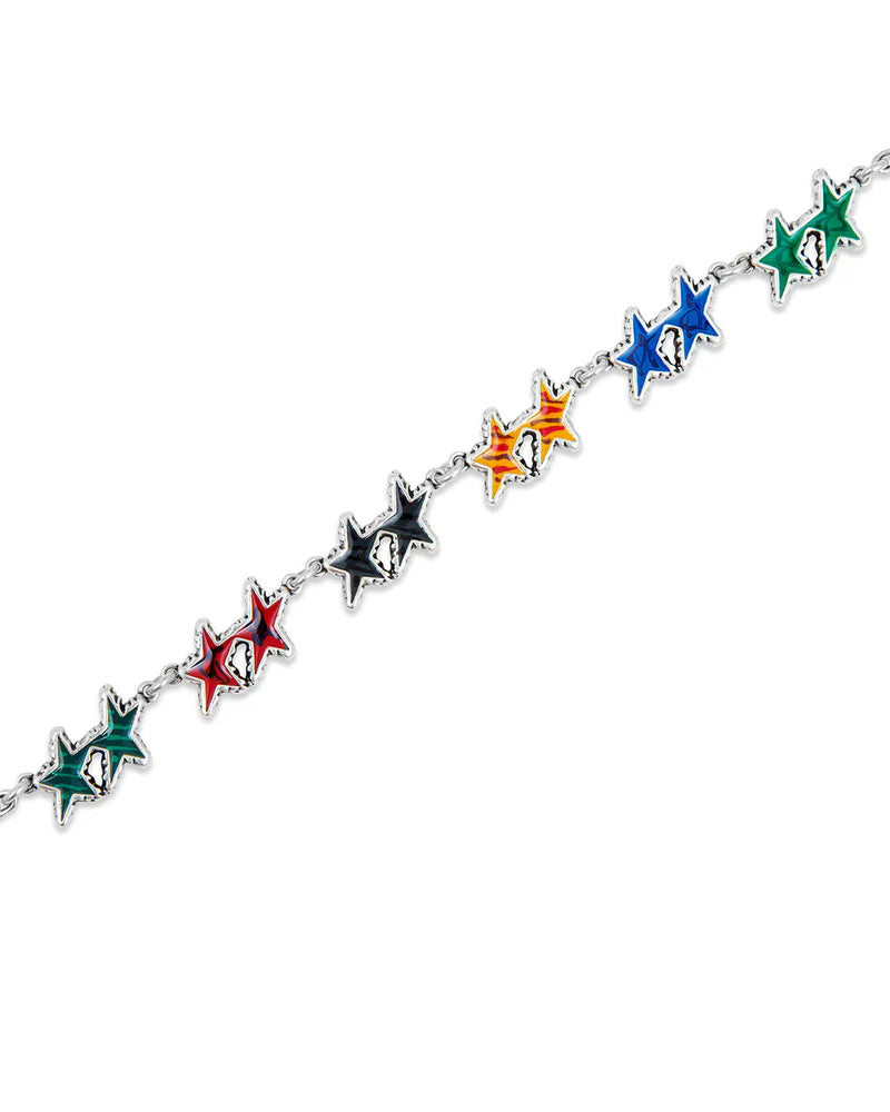 Twojeys Melted Stars Bracelet Silver