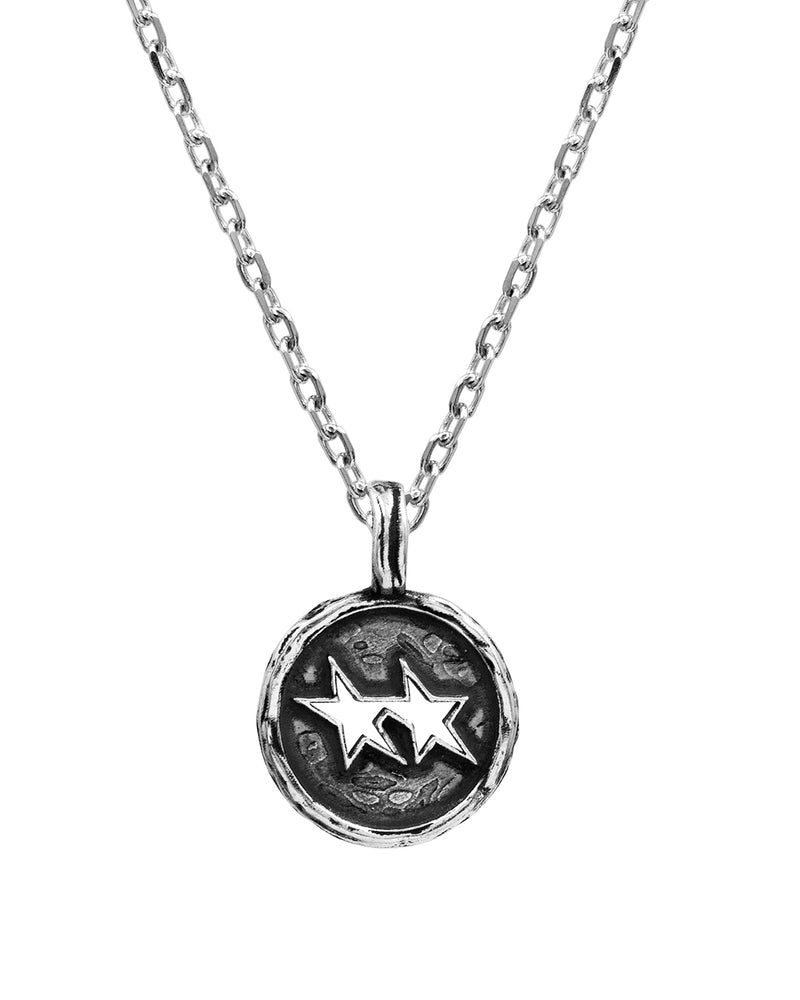 Twojeys Draft Icon Melted Necklace Silver