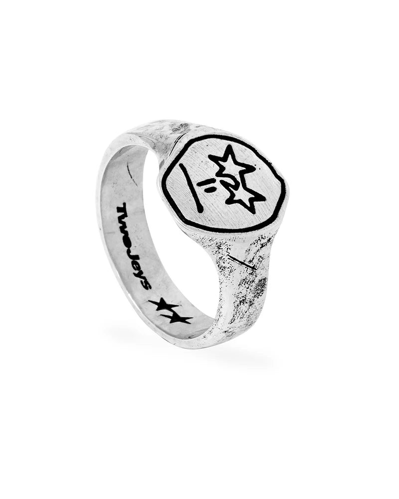 TwoJeys Starry Eyed Ring Silver