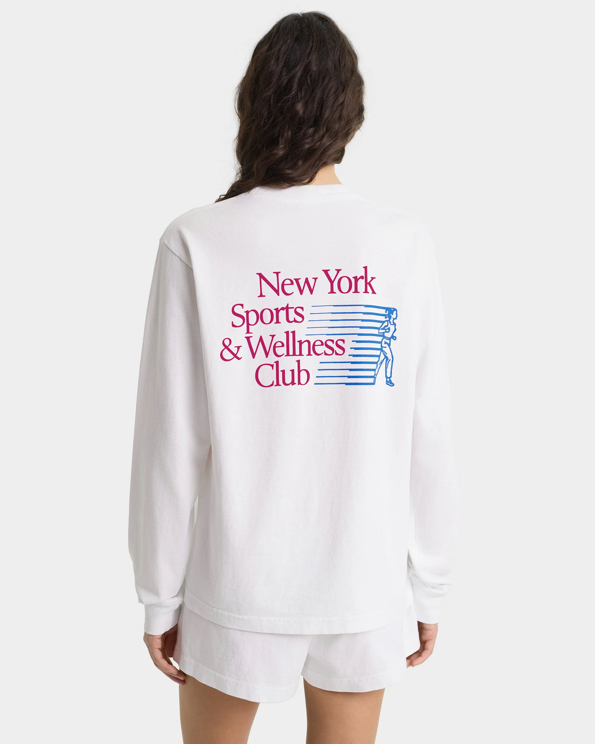 Sporty & Rich W NY Motion Crewneck White
