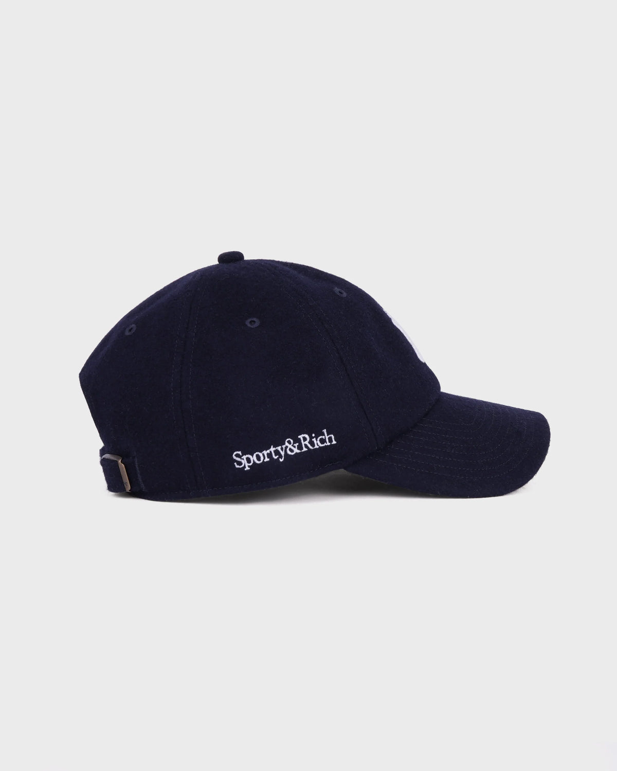 Sporty & Rich Yankees Serif Wool Hat Dark Navy