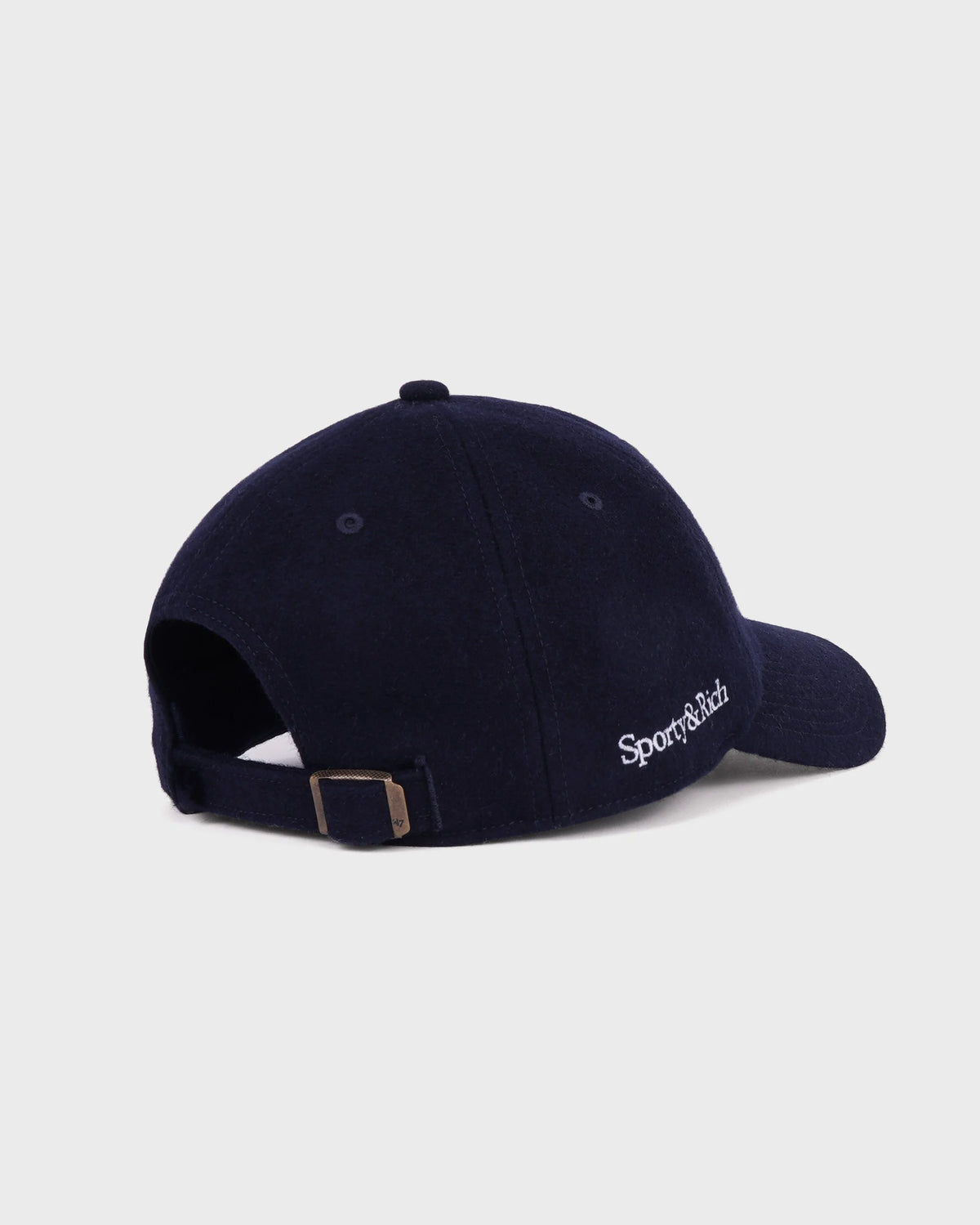 Sporty & Rich Yankees Serif Wool Hat Dark Navy