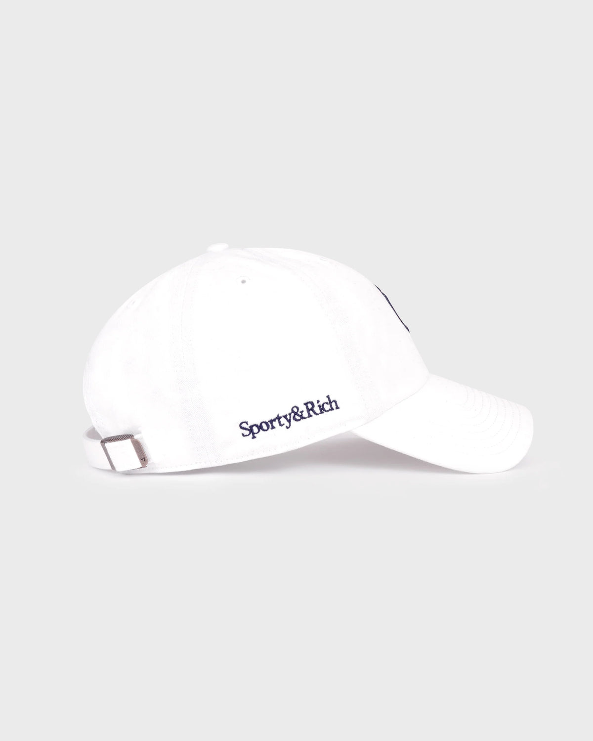 Sporty & Rich Yankees Serif Hat White