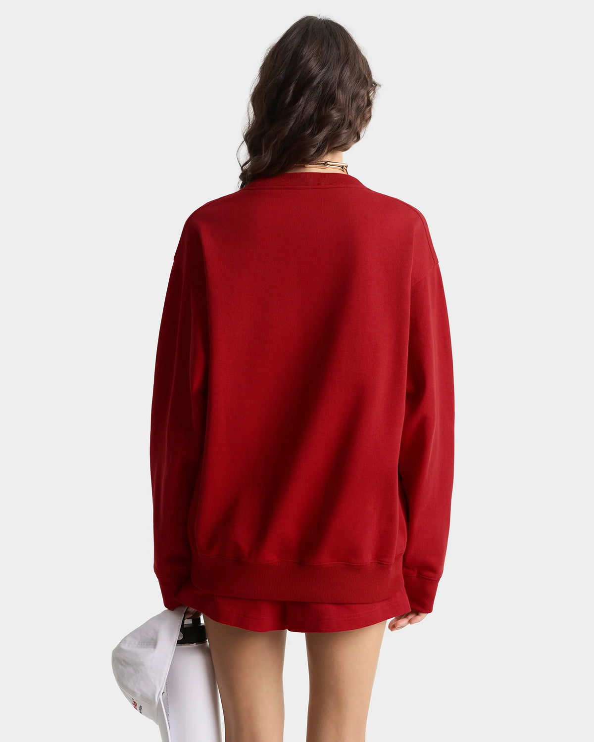 Sporty & Rich W California Emblem Crewneck Ruby