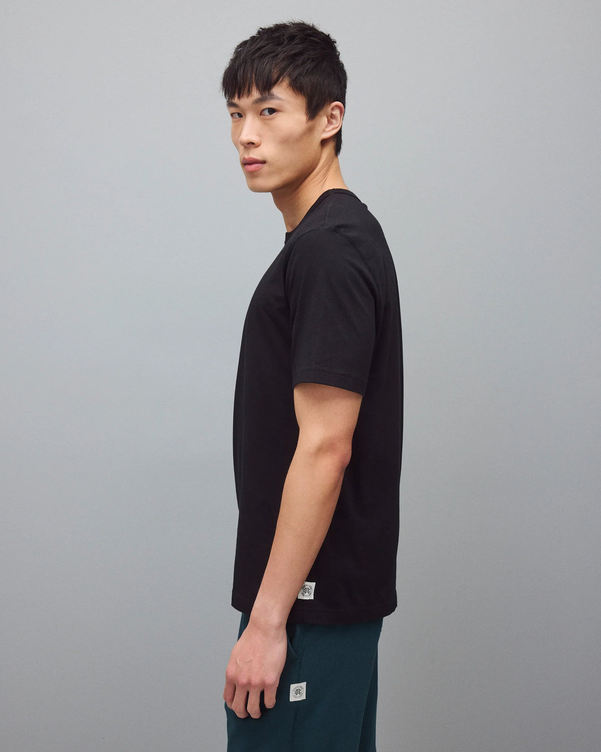 Reigning Champ Lightweight Jersey Standard T-Shirt Black