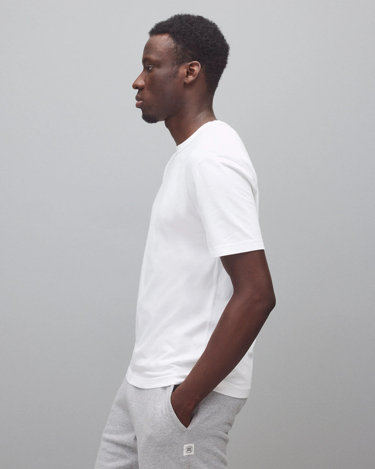 Reigning Champ Lightweight Jersey Standard T-Shirt White