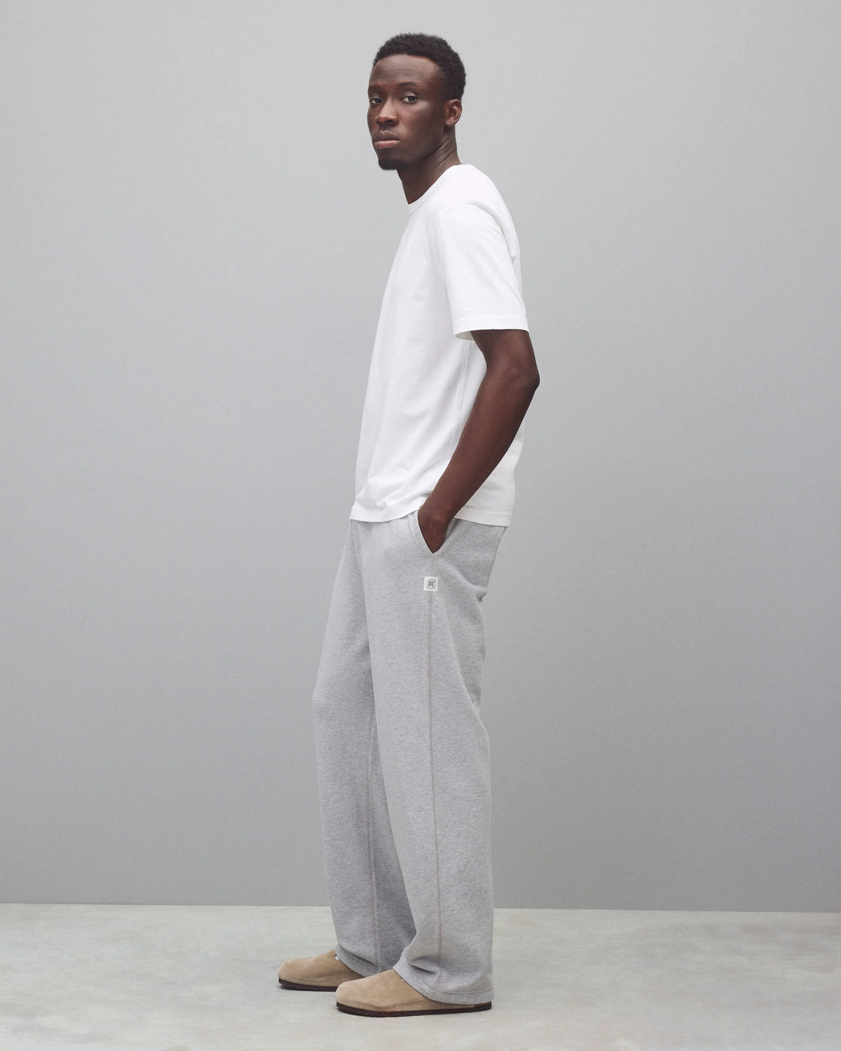 Reigning Champ Midweight Terry Relaxed Sweatpant Heather Grey