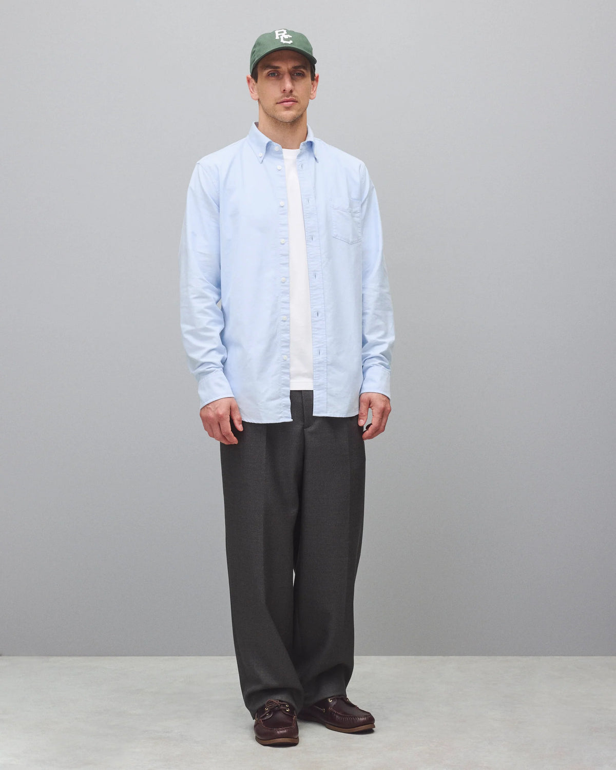 Reigning Champ Cotton Oxford Windsor Shirt Light Blue