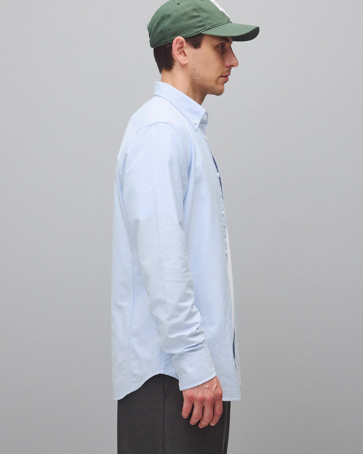 Reigning Champ Cotton Oxford Windsor Shirt Light Blue