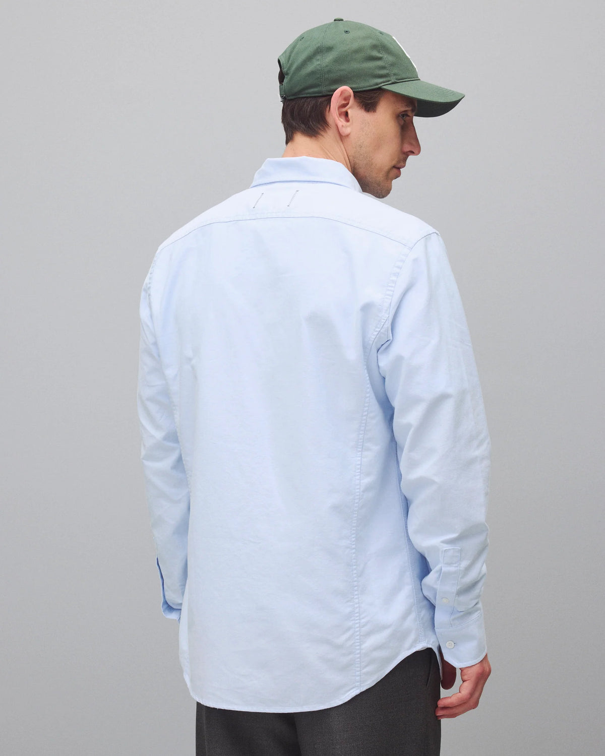 Reigning Champ Cotton Oxford Windsor Shirt Light Blue