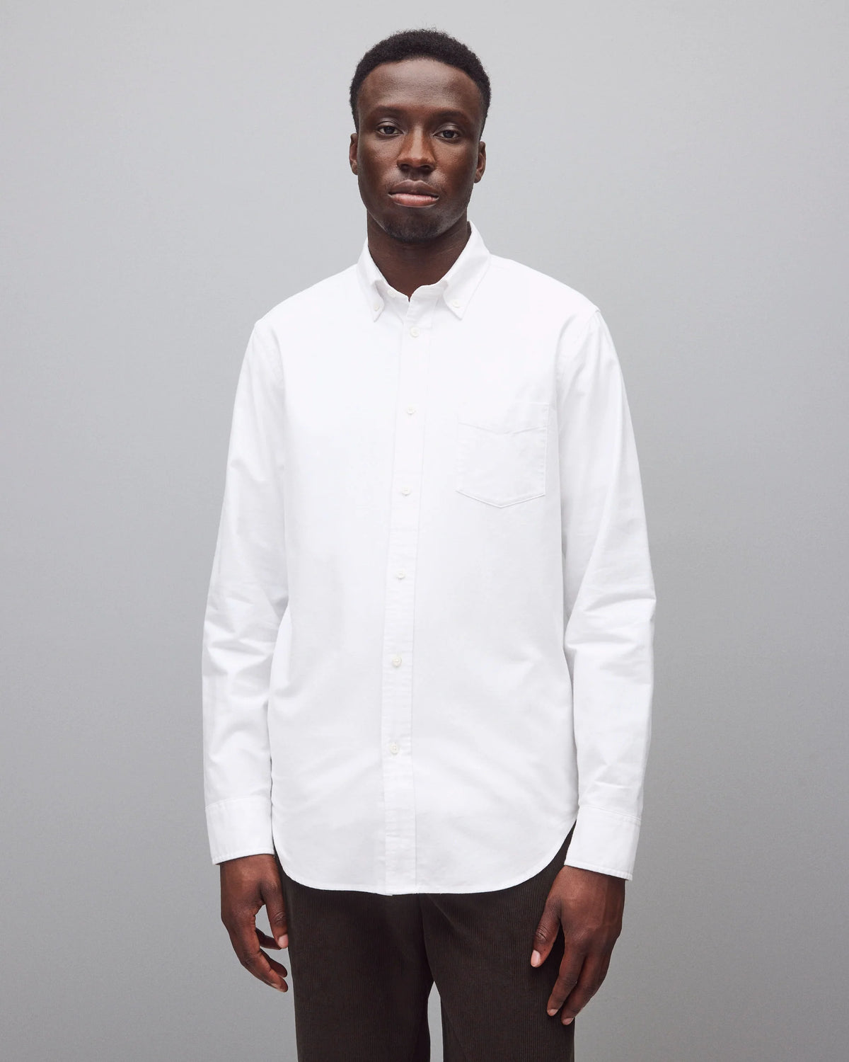 Reigning Champ Cotton Oxford Windsor Shirt White