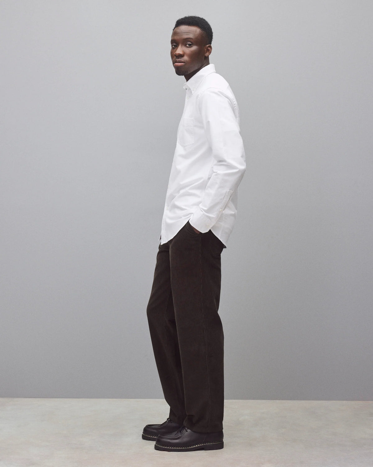 Reigning Champ Cotton Oxford Windsor Shirt White
