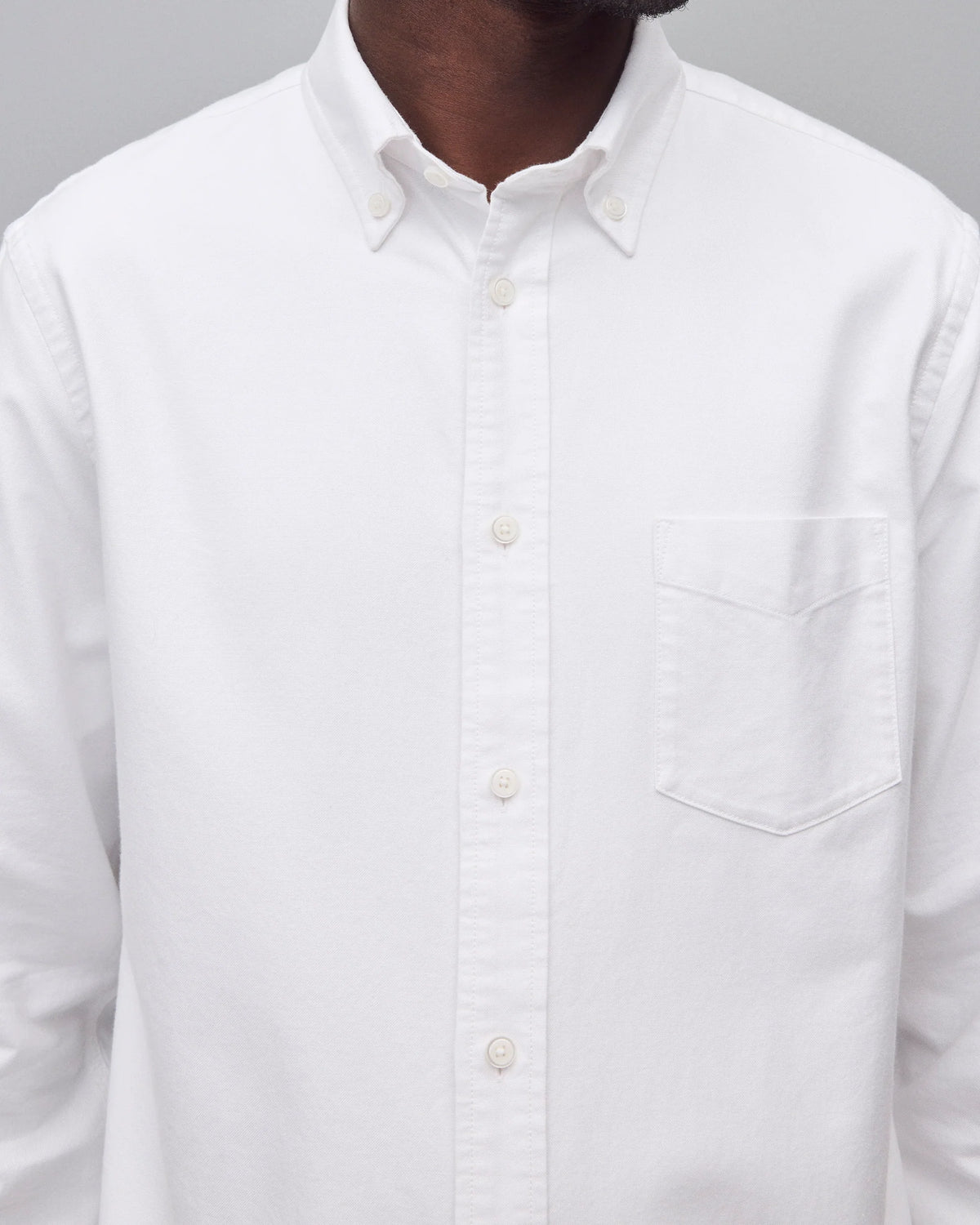 Reigning Champ Cotton Oxford Windsor Shirt White