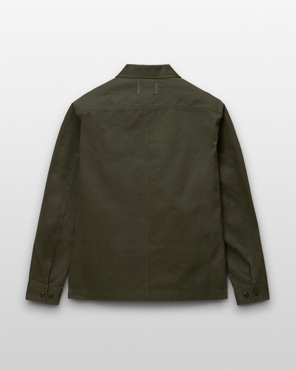 Reigining Champ Cotton Chino Keeper Standard Overshirt Dark Olive 