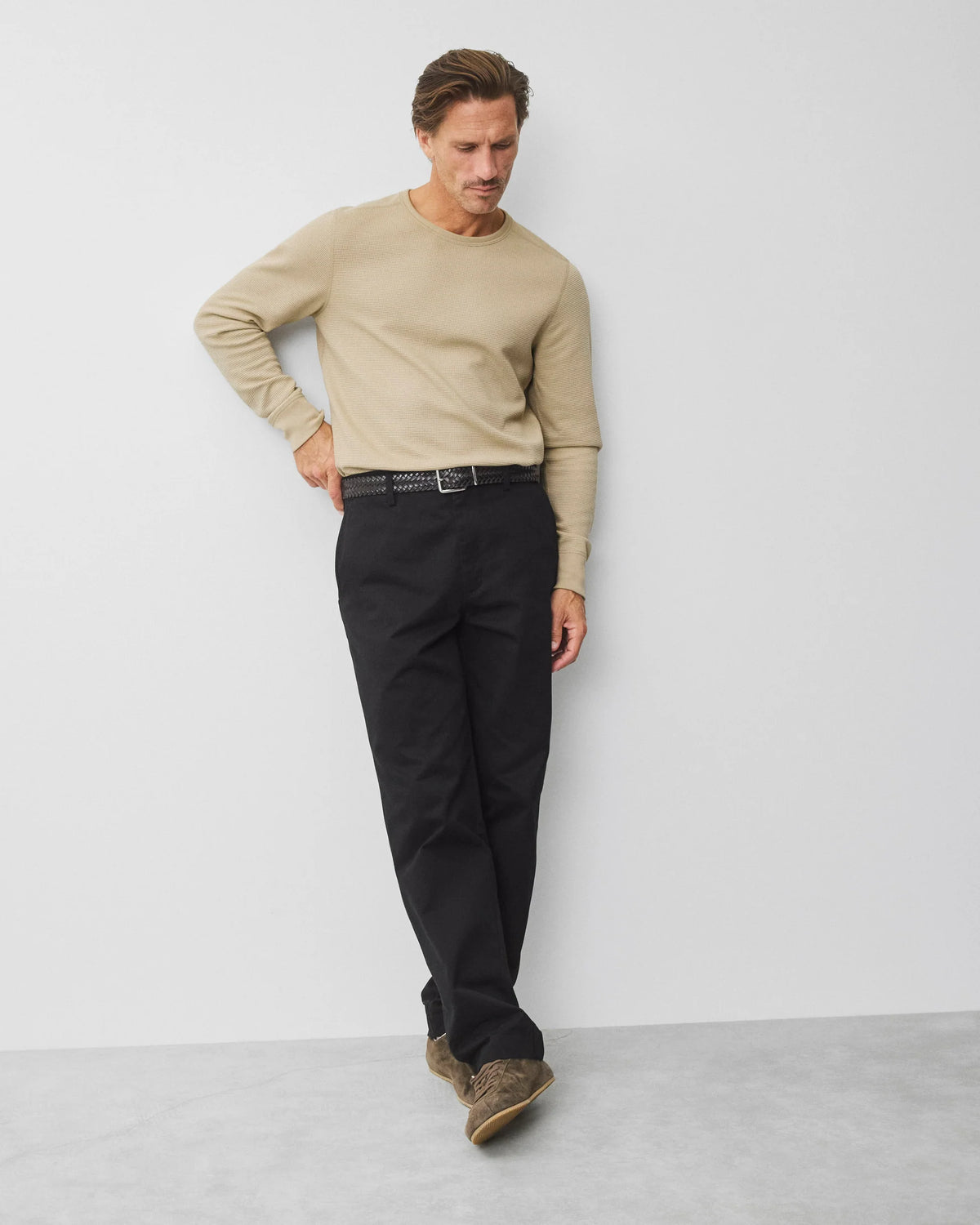Reigning Champ Lightweight Waffle Standard Long Sleeve Sand