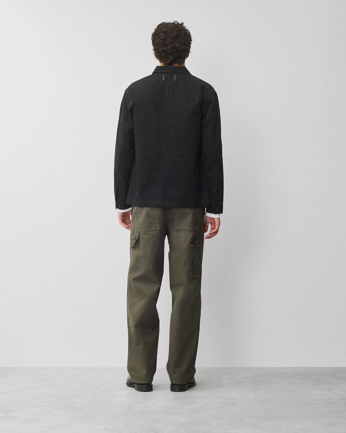 Reigning Champ Cotton Chino Chore Jacket Black