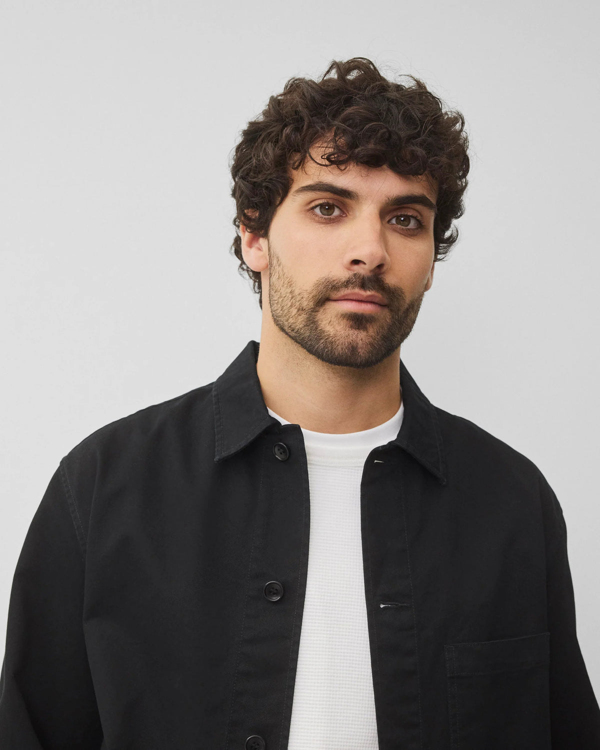 Reigning Champ Cotton Chino Chore Jacket Black