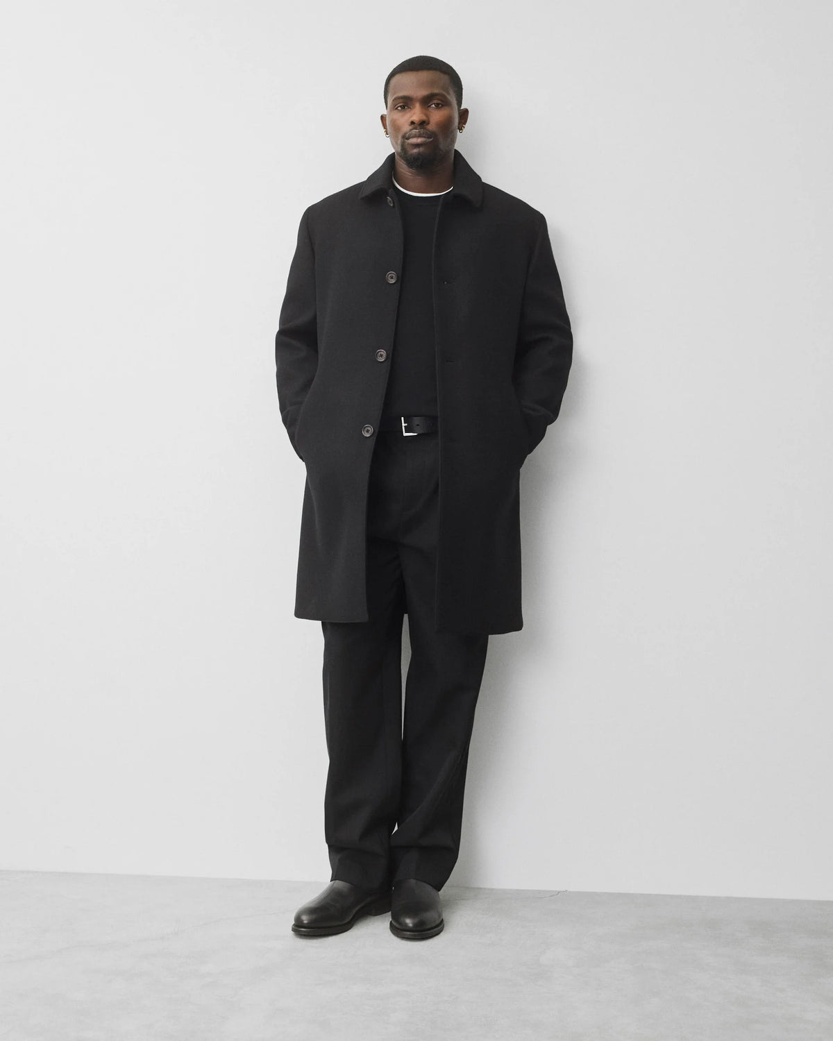 Reigning Champ Lightweight Merino Harry Crewneck Black