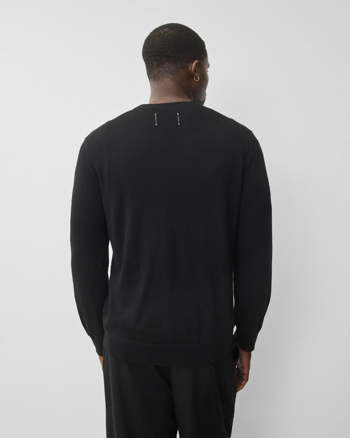 Reigning Champ Lightweight Merino Harry Crewneck Black