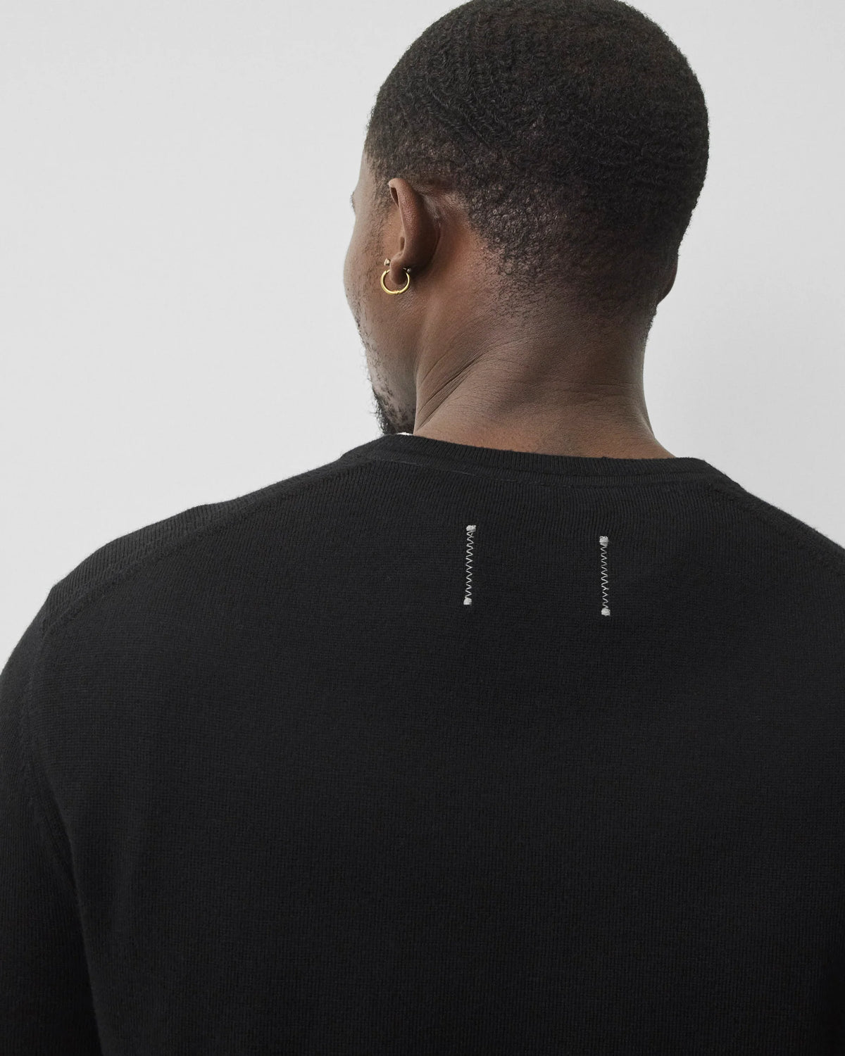 Reigning Champ Lightweight Merino Harry Crewneck Black