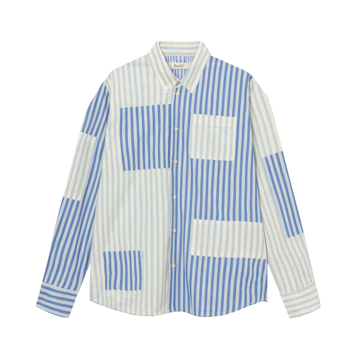Forét Camp Patch Shirt Light Blue