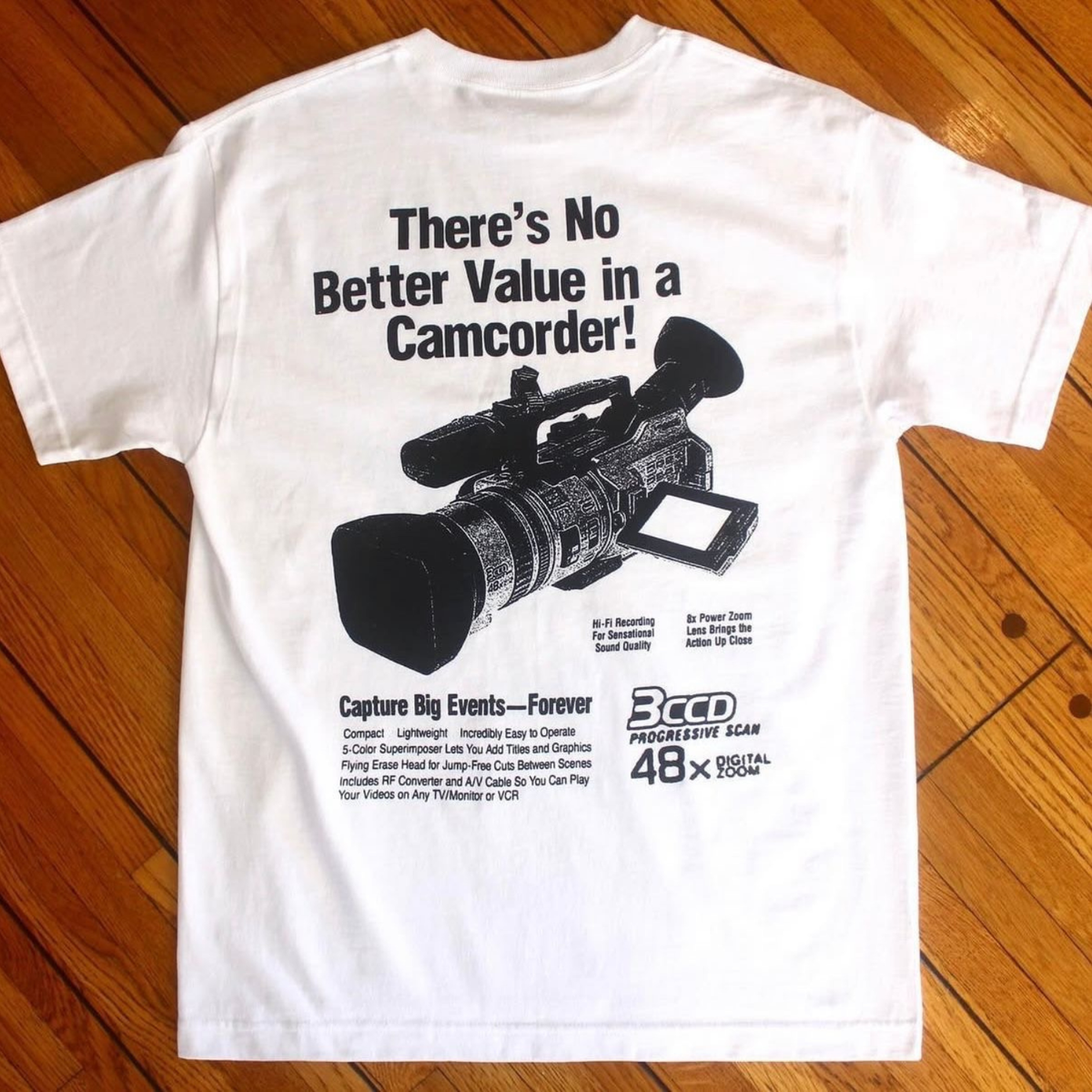 Full Court Press Handycam S/S Tee White 