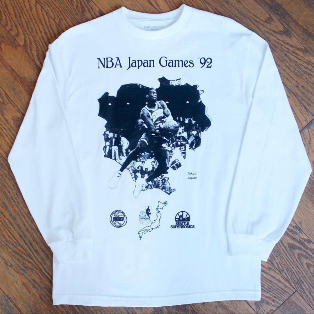 Full Court Press NBA Japan Games '92 L/S Tee White 
