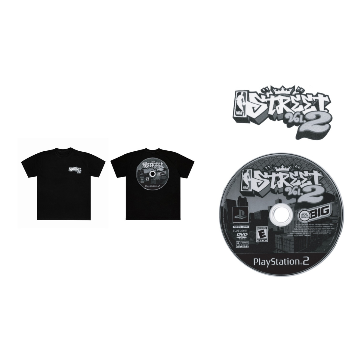 Full Court Press Street VOL. 2 Tee Black 
