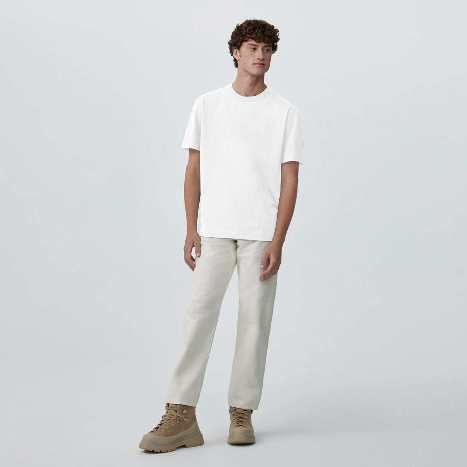 【 】Gladstone Relaxed T-Shirt GLADSTONE RELAXED T-SHIRT - WD - WHITE I CANADA GOOSE