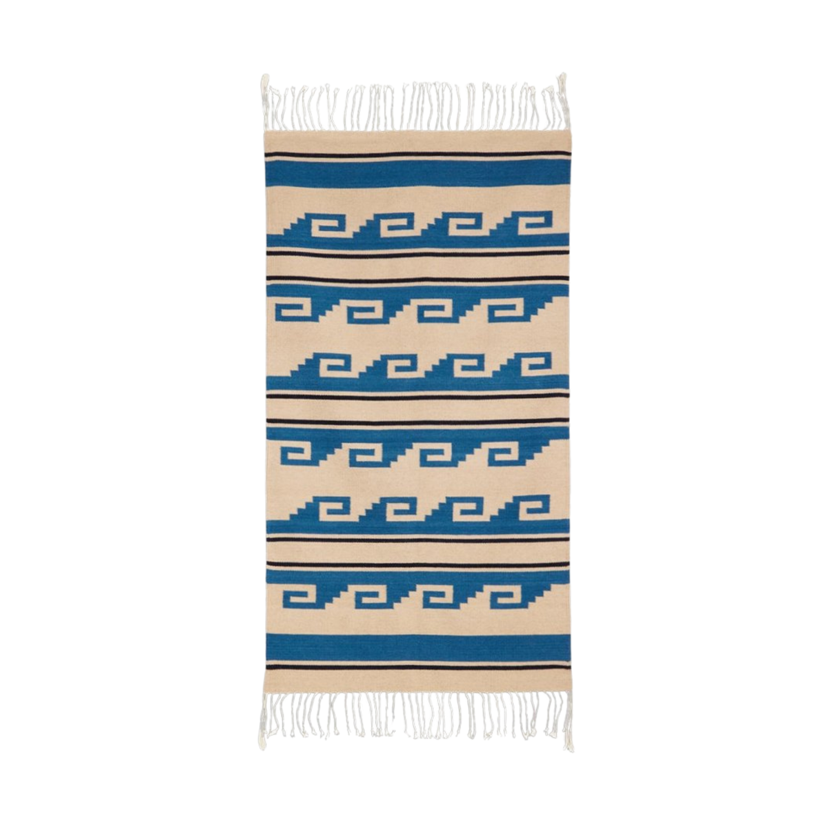 General Admission Olas Runner Rug - Blue/Natural