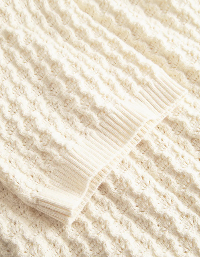 Les Deux Gespertus SS Knit Shirt Ivory