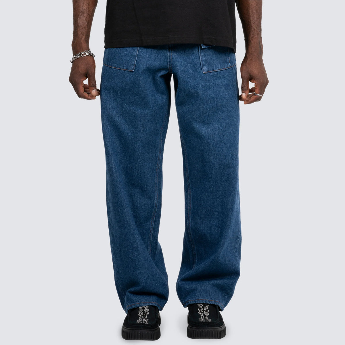Pleasures Grind Baggy Jeans - Indigo