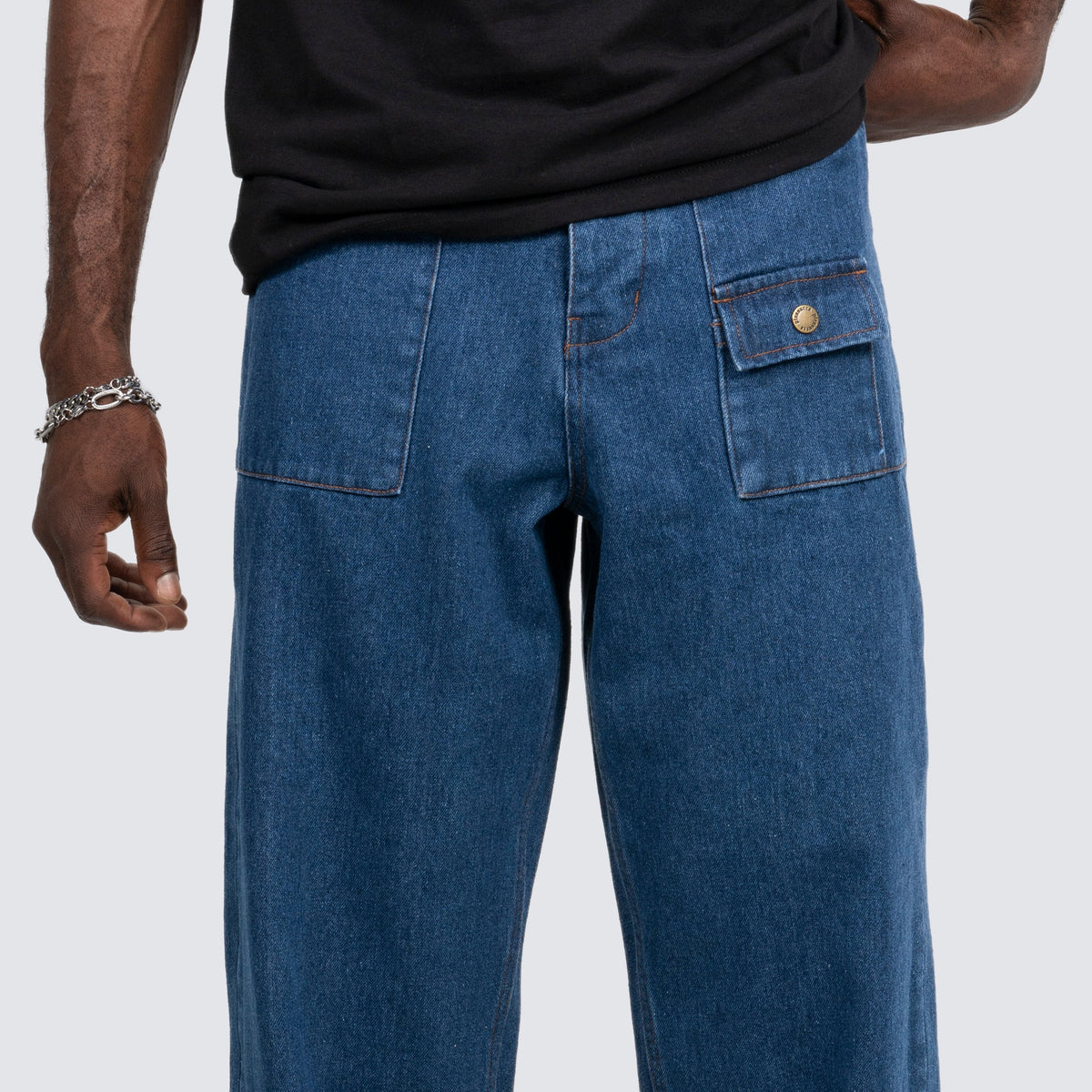 Pleasures Grind Baggy Jeans - Indigo