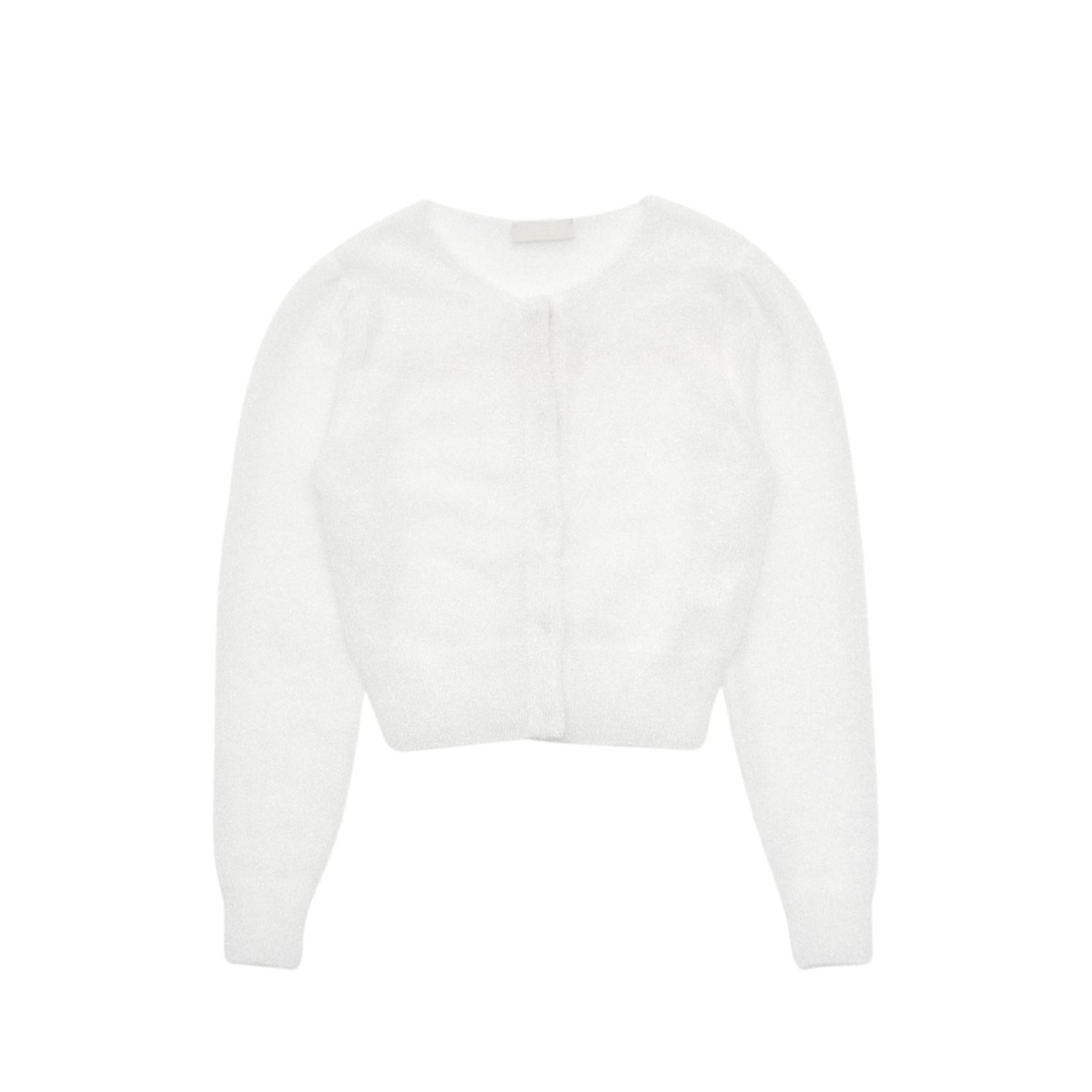 HAIRY NEW GRANDMA CARDIGAN - WHITE I AMOMENTO - Momentum HAIRY NEW GRANDMA CARDIGAN - WHITE I AMOMENTO - Momentum