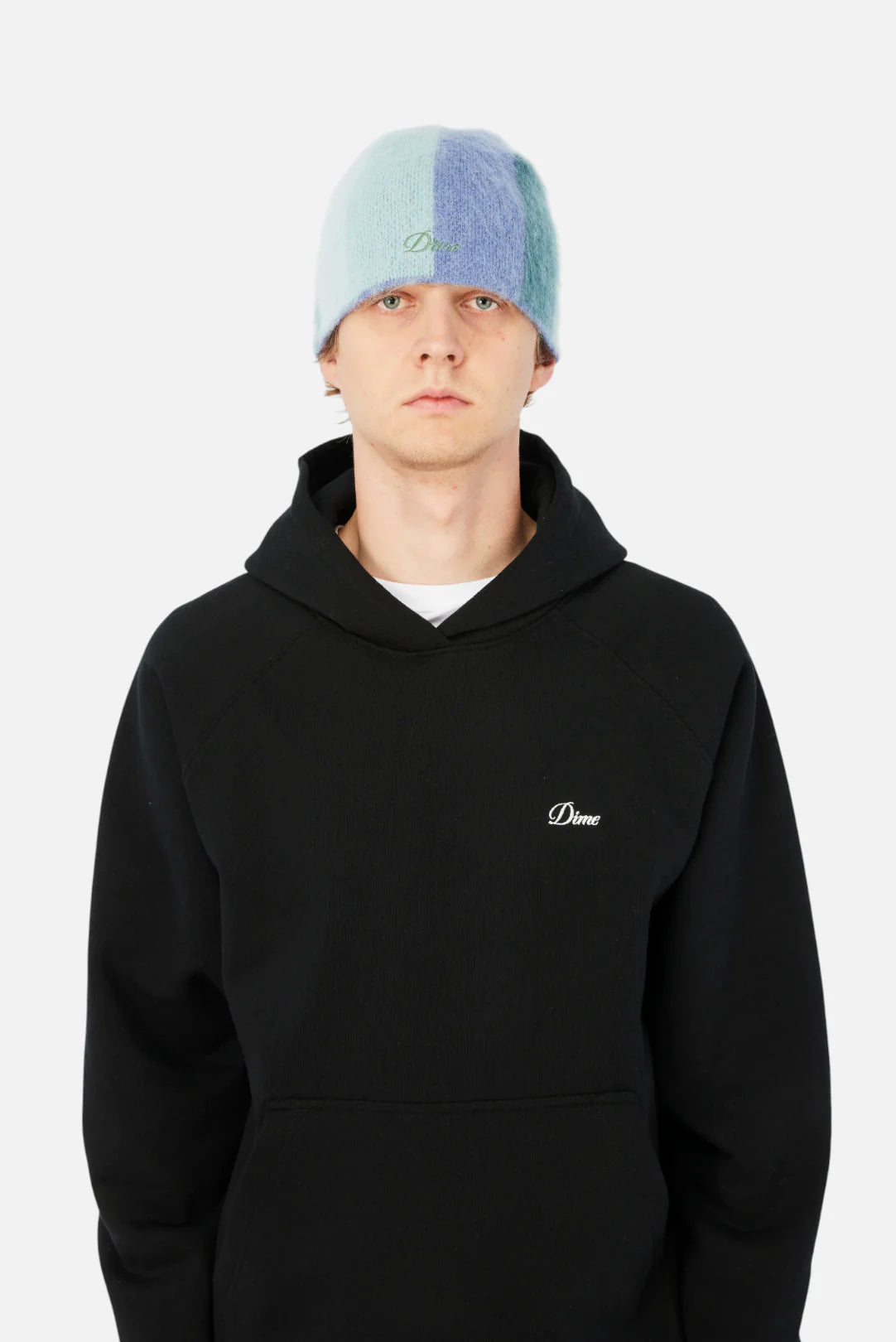 Dime Mohair Skully Blue Multi