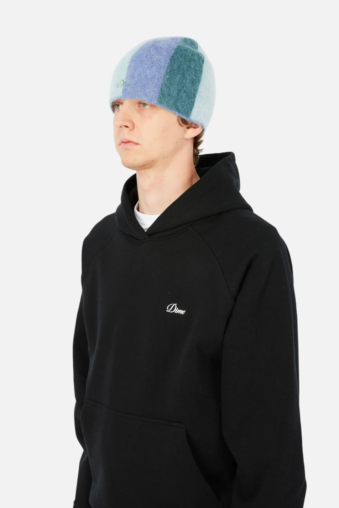 Dime Mohair Skully Blue Multi