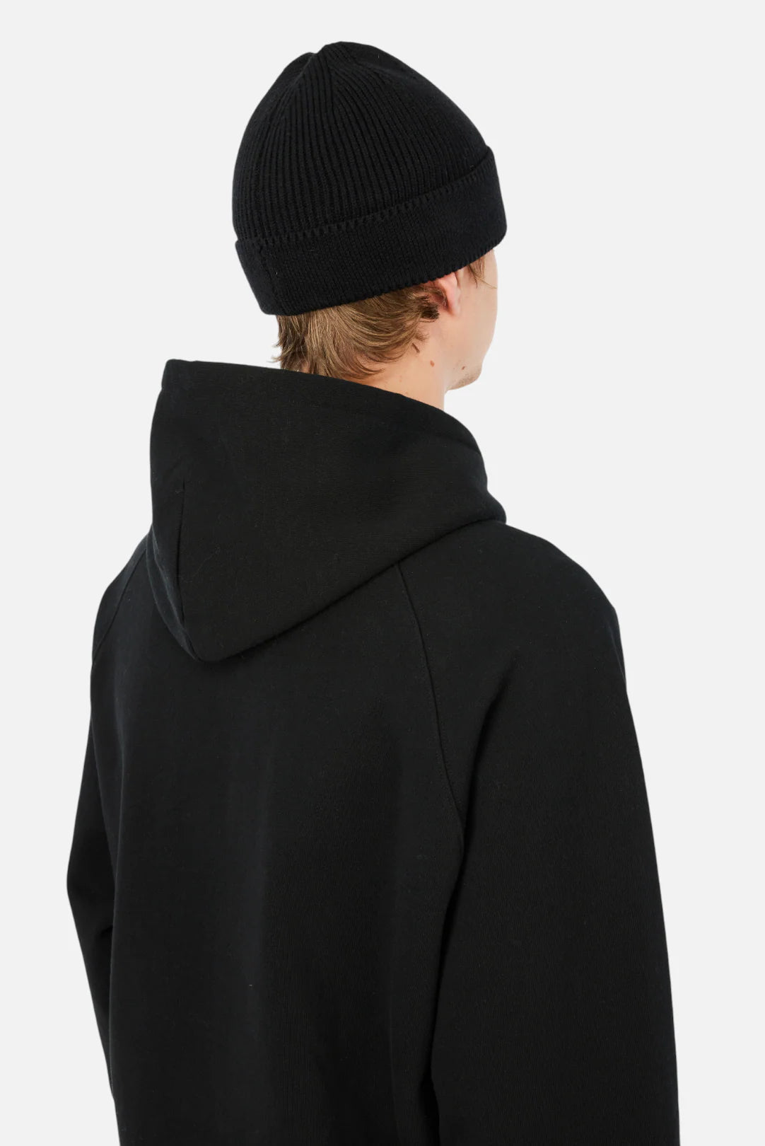 Dime Cursive Rib Beanie Black