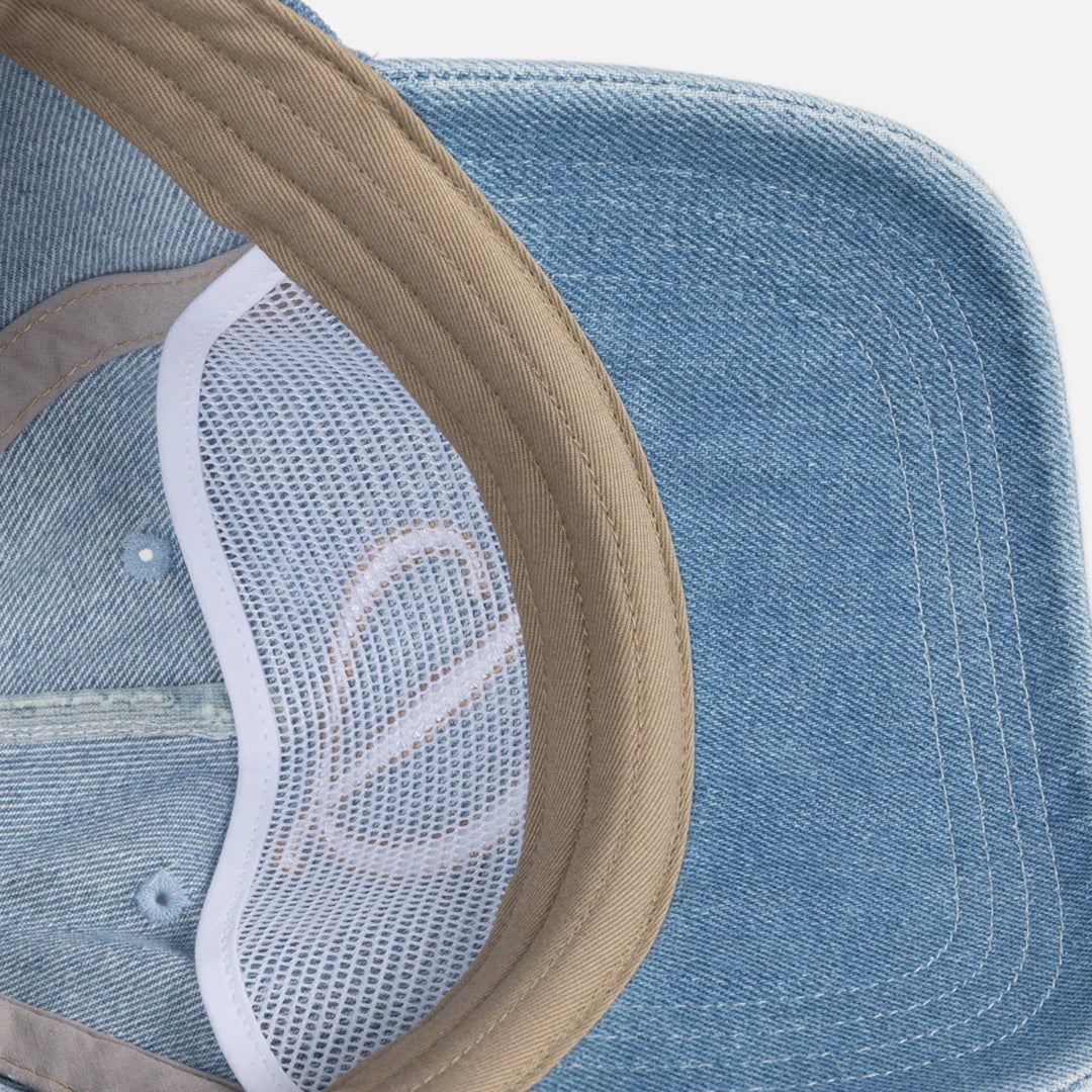 Dime Cursive Denim Worker Cap Blue Washed