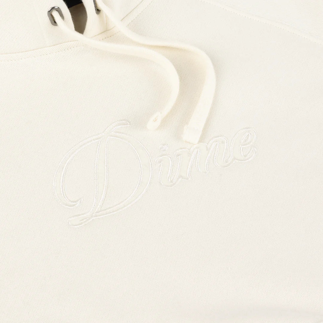 Dime Cursive Hoodie Natural