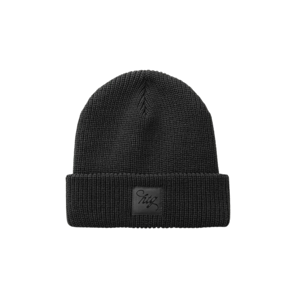 HTG SCRIPT BEANIE - BLACK