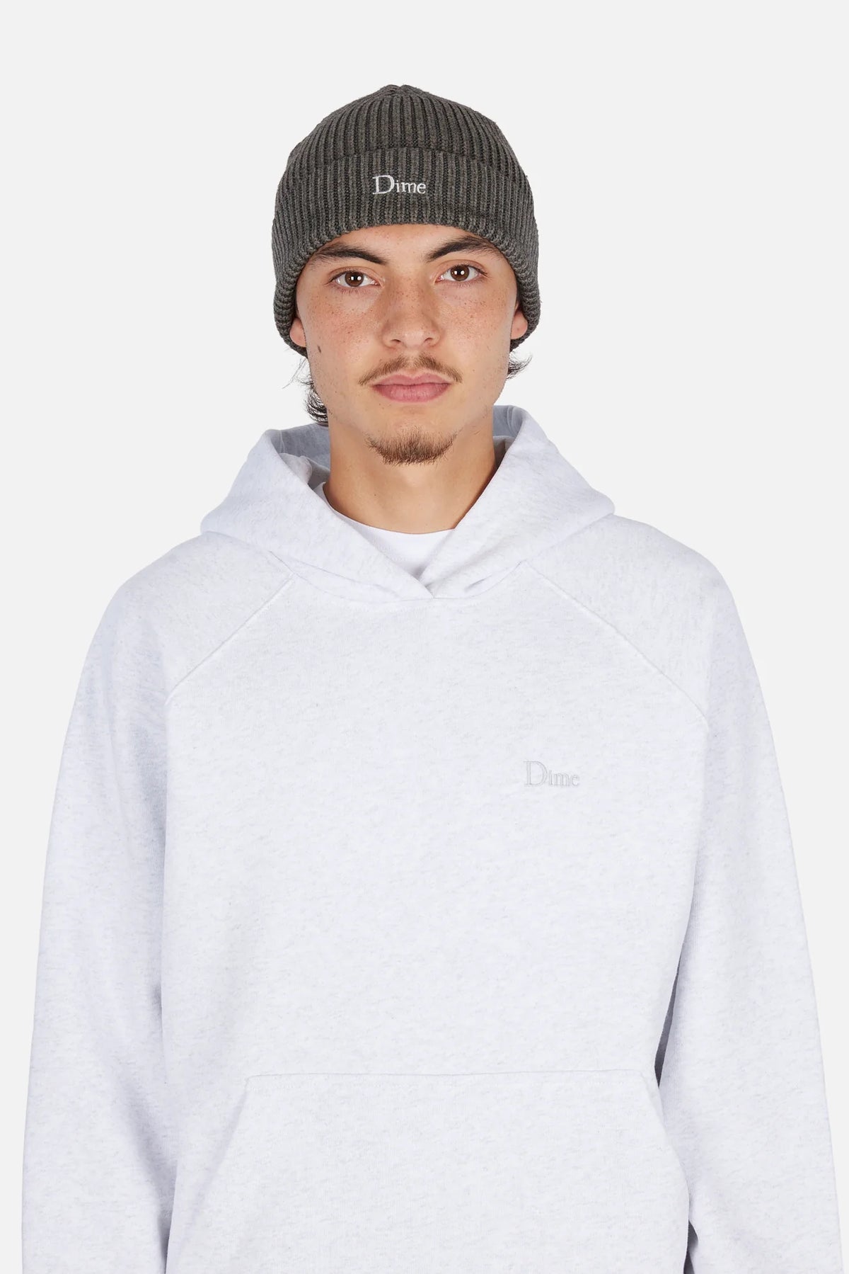 Dime Rib Fold Beanie Dark Gray