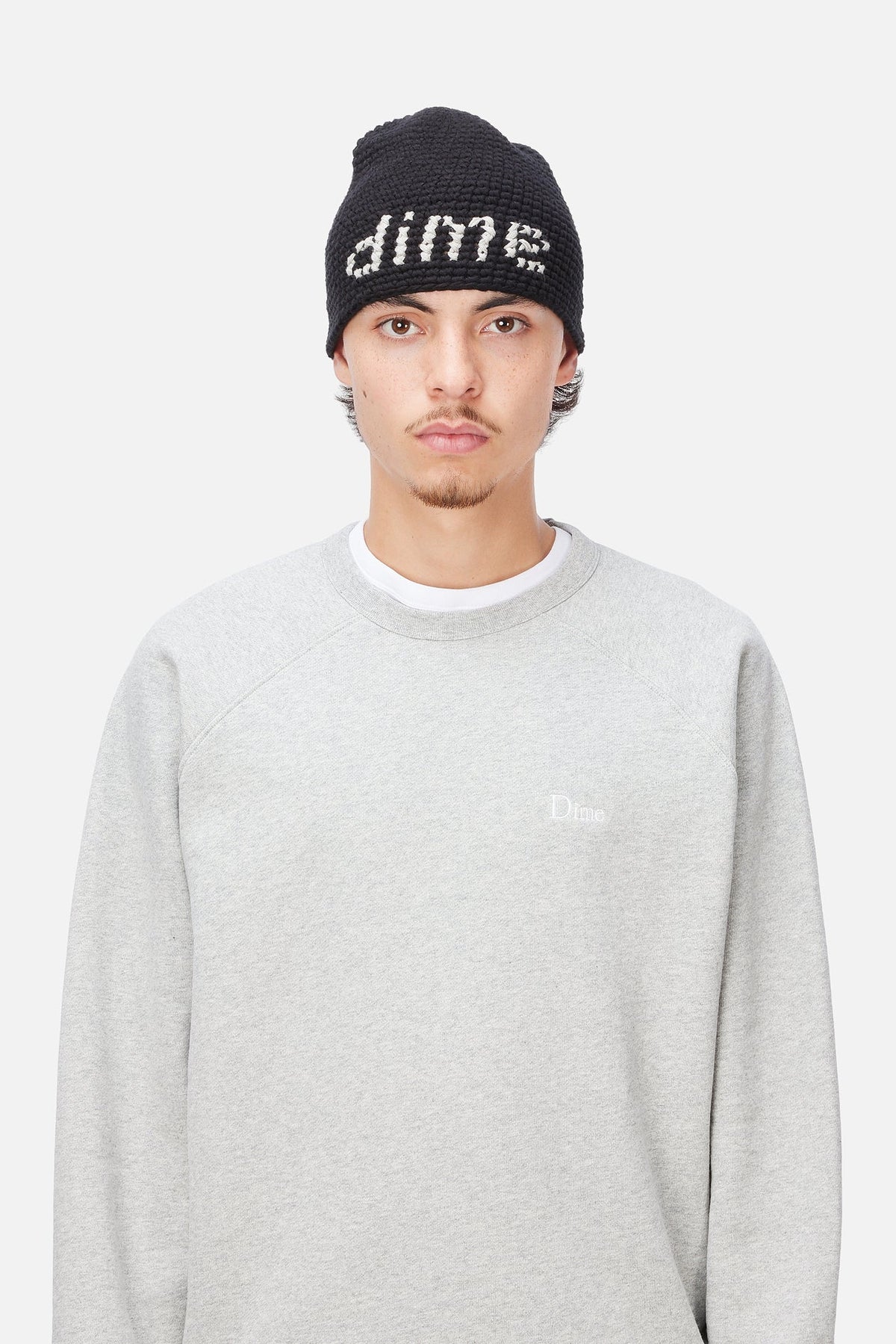Dime Crochet Skully Black