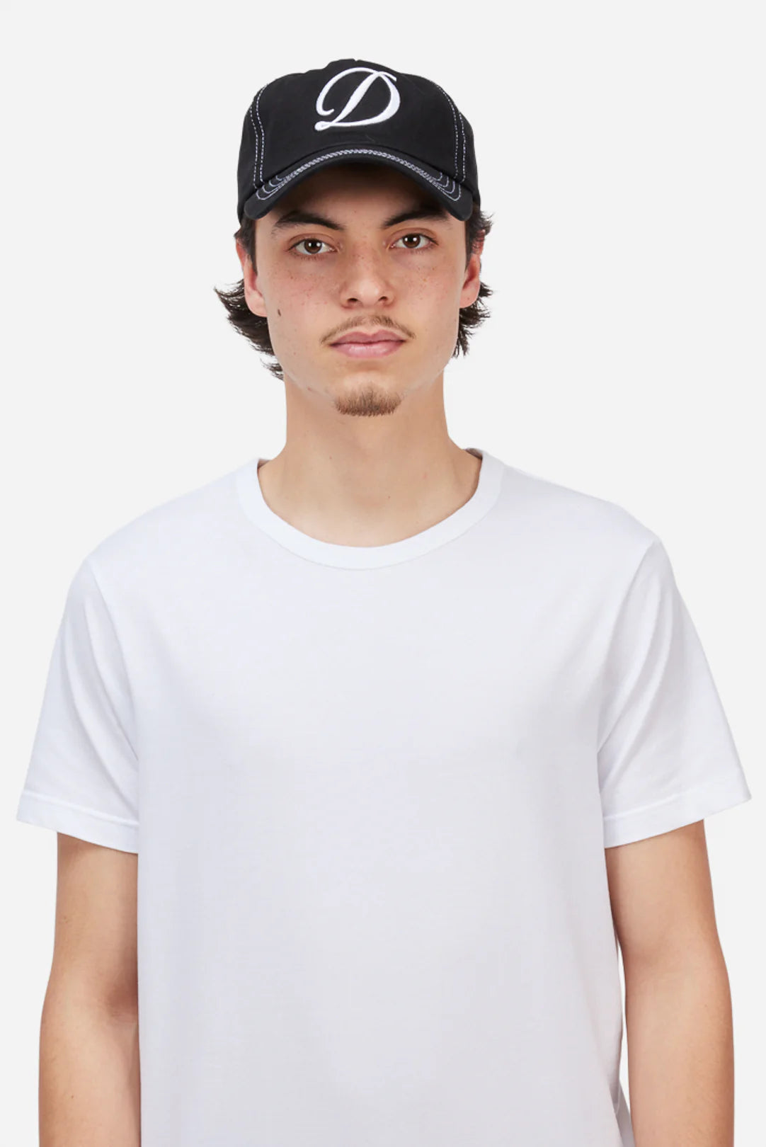 Dime Cursive Denim Worker Cap Black Washed