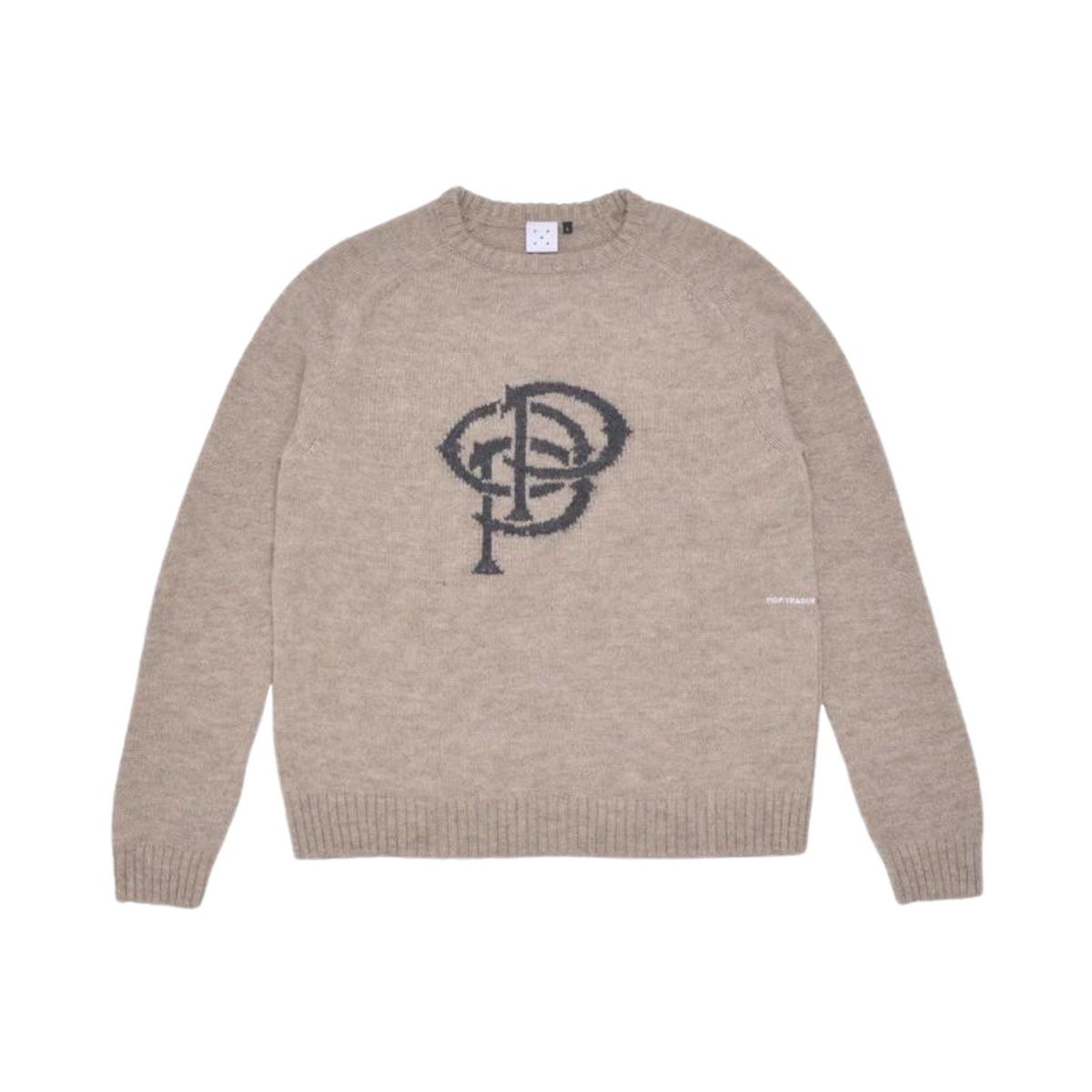INITIALS KNITTED CREWNECK