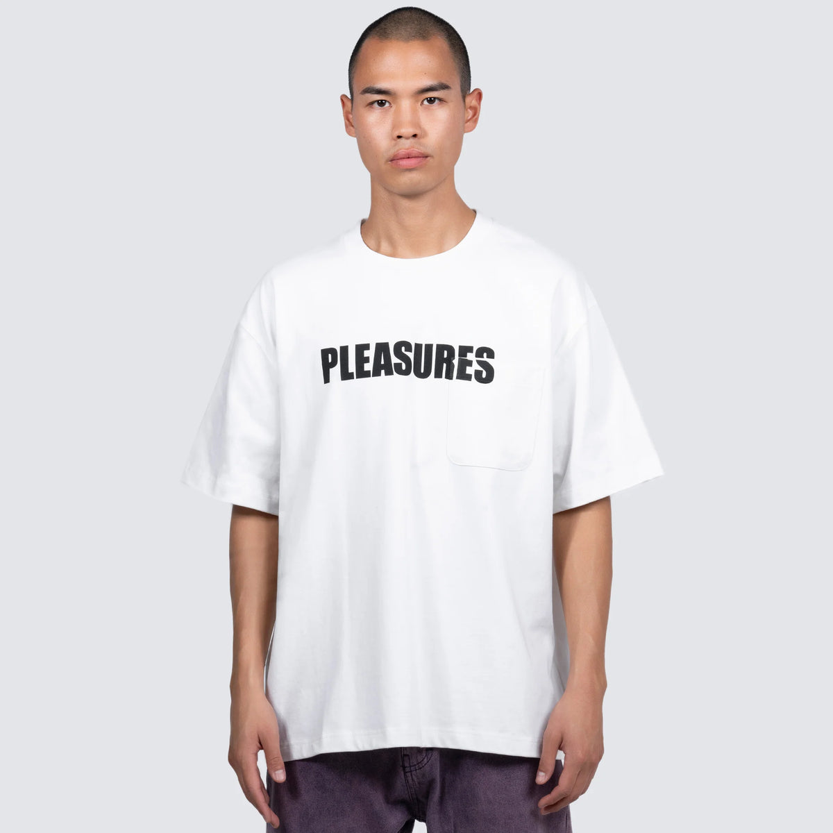 Pleasures Impact Pocket Heavyweight Shirt White