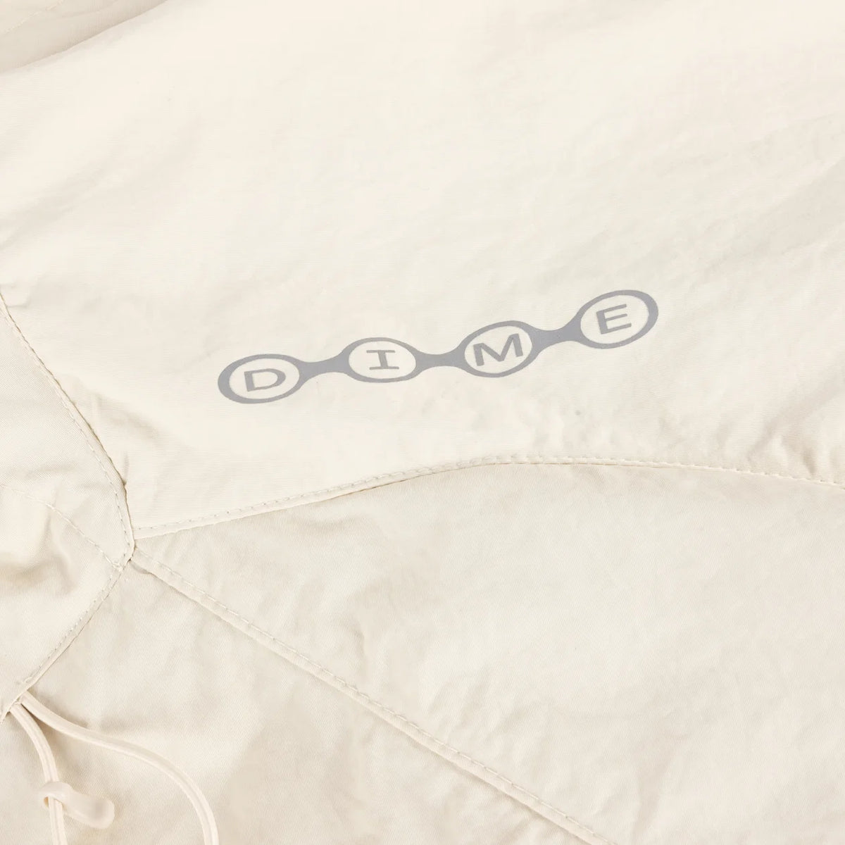 Dime Crinkled Tech Windbreaker Off White
