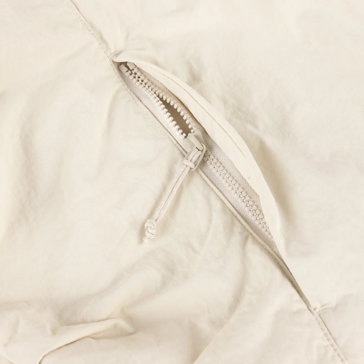 Dime Crinkled Tech Windbreaker Off White